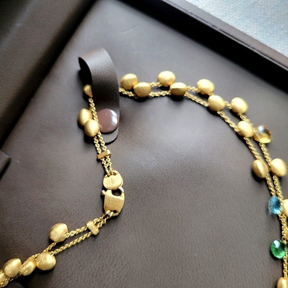 Marco Bicego signature 18k yellow gold paradise semi-precious stones & diamonds - Picture 6 of 12